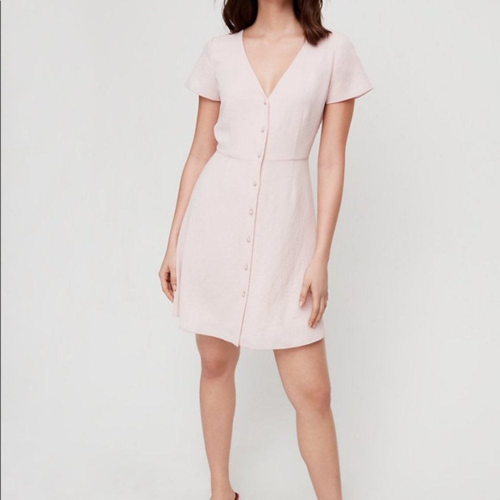 Aritzia Wilfred Nazaire Dress in Rose Quartz Sz 4